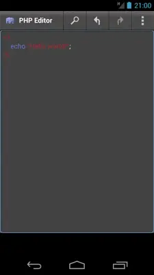 PHP Editor android App screenshot 0