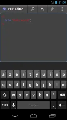 PHP Editor android App screenshot 1